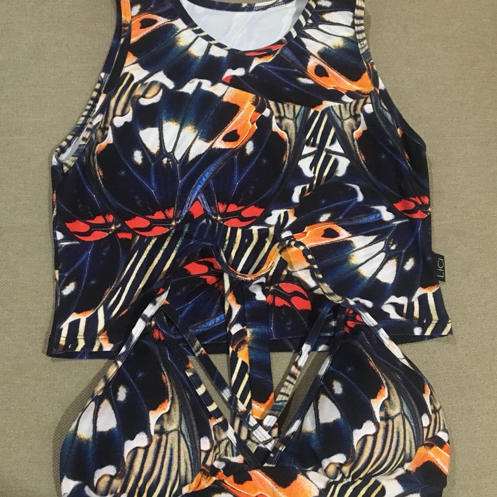 Butterfly strappy Bra and Top